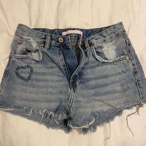 Denim shorts